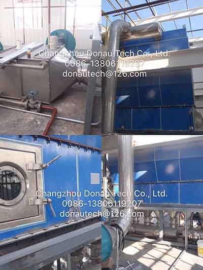Continious fluidized bed dryer