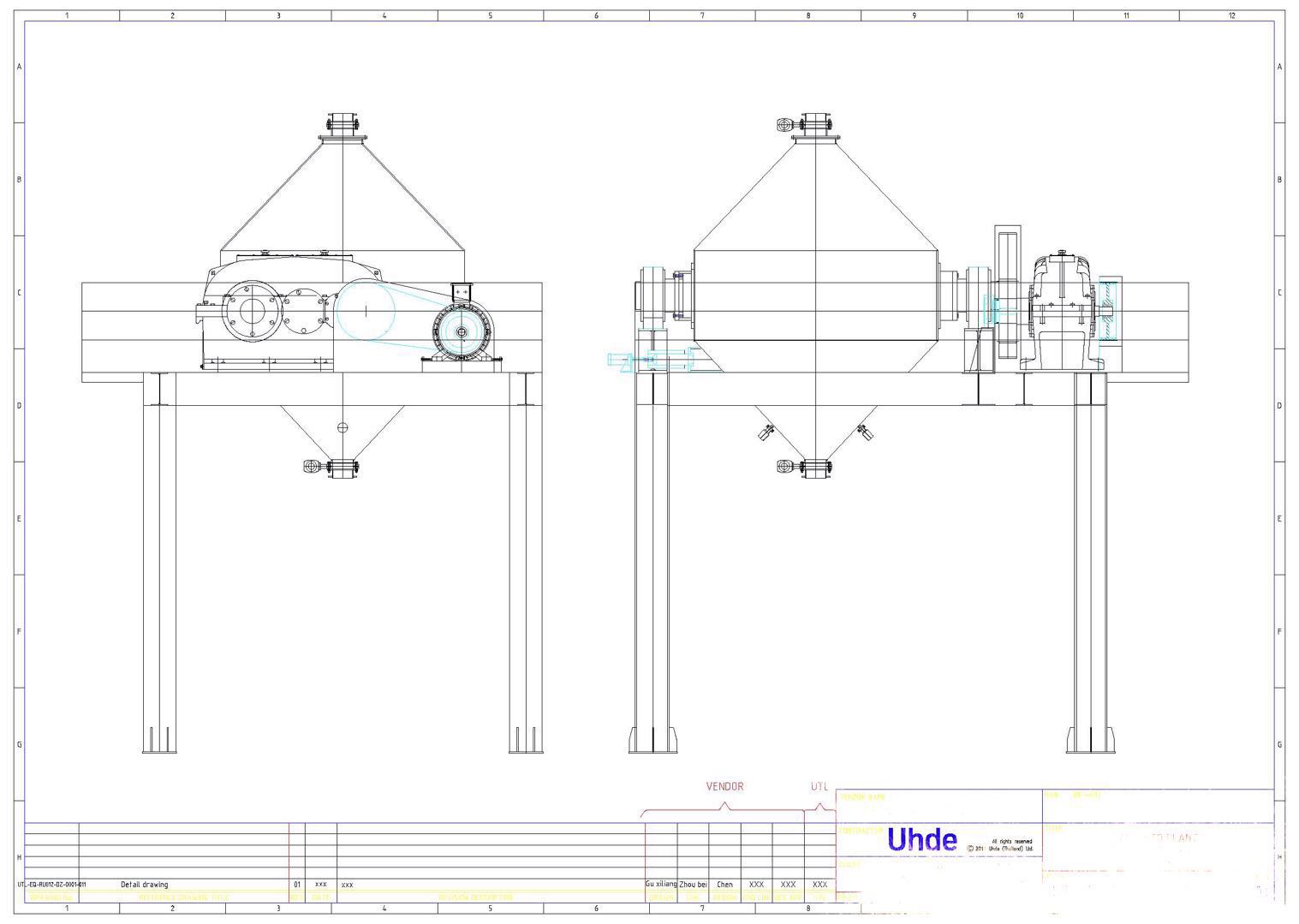 P&ID of paddle dryer